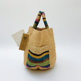 StrawWeave Eco-Friendly Handwoven Premium Raffia Handbag  New Colorful Outer-Pocket Straw Woven Bag for Women, Beach & Vacation Tote Bag